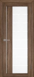 Межкомнатная дверь Eco-Light 2112 ПО (Cерый Велюр/Светлое Сатинато)