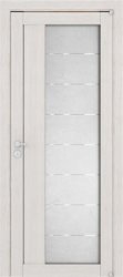 Межкомнатная дверь Eco-Light 2112 ПО (Капучино Велюр/Светлое Сатинато)