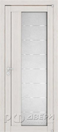 Межкомнатная дверь Eco-Light 2112 ПО (Капучино Велюр/Светлое Сатинато)