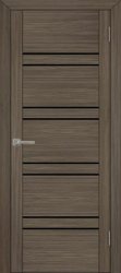 Межкомнатная дверь UniLine 30026 ПО (Велюр Графит/Черный лакобель)