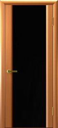 Межкомнатная дверь Эксклюзив 2 стекло (Анегри/Черное)