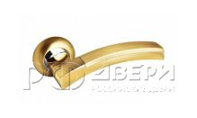 Ручка для межкомнатной двери 132SB/PB (Матовое золото/золото)