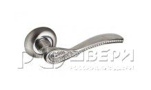 Ручка для межкомнатной двери 103 HH Crystal (Белый никель с кристаллами)