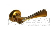 Ручка для межкомнатной двери X12 BCF Crystal (Полированный кофе с кристаллами)