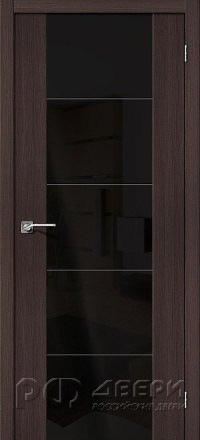 Межкомнатная дверь V4 BS (Wenge Veralinga/Black Star)