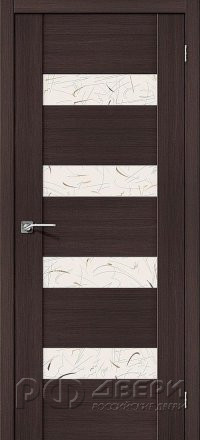Межкомнатная дверь VM4 (Wenge Veralinga/Silver Art)