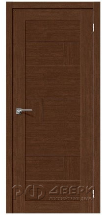 Межкомнатная дверь из экошпона Легно 38 ПГ (Brown Oak)