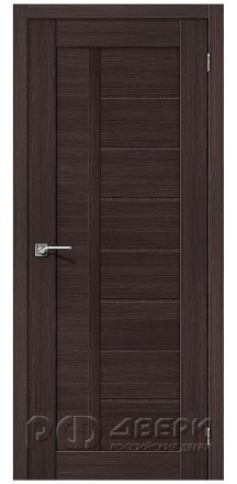 Межкомнатная дверь из экошпона Порта 26 ПГ (Wenge Veralinga)