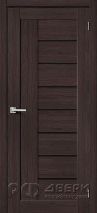 Межкомнатная дверь Порта 29 ПО (Wenge Melinga/Black Shine)