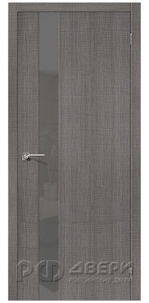 Межкомнатная дверь Порта 51-Smoke (Grey Crosscut)