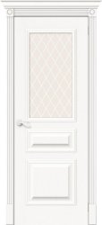 Межкомнатная дверь Вуд Классик-15.1 ПО (Белый/White Сrystal)