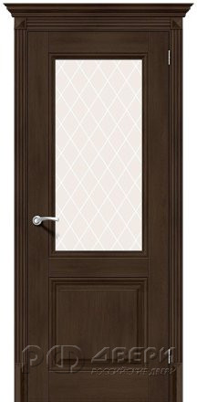 Межкомнатная дверь из экошпона Классико - 33 ПО (Dark Oak)
