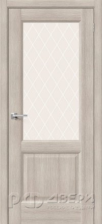 Межкомнатная дверь Неоклассик-33 ПО (Cappuccino Melinga/White Сrystal)