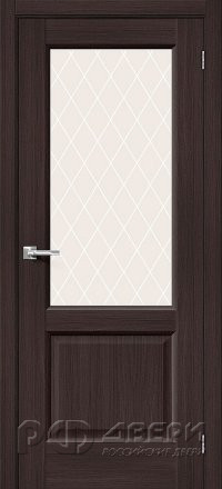 Межкомнатная дверь Неоклассик-33 ПО (Wenge Melinga/White Сrystal)