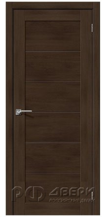 Межкомнатная дверь из экошпона  Легно 21 ПГ (Dark Oak)