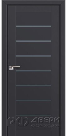Межкомнатная дверь 71U (Антрацит/Графит)