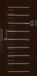Межкомнатная дверь 76L ПО (Терра/Со стеклом графит)