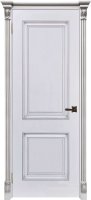 Багет 32 ПГ (Эмаль белая/Патина Серебро)