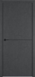 Межкомнатная дверь Урбан 1 ПГ (Джет лофт/Черная молдинг)