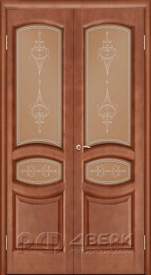 Межкомнатная распашная дверь Анастасия ПО (Темный анегри)