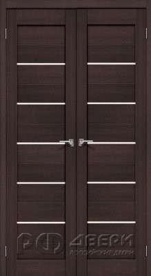 Межкомнатная распашная дверь Порта-22 ПО (Wenge veralinga)