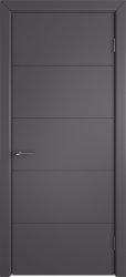 Межкомнатная дверь Тривиа ПГ (Эмаль графит)