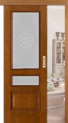 Межкомнатная дверь раздвижная Вена тон 14 ПО (Античный Дуб/Versage)