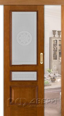 Межкомнатная дверь раздвижная Вена тон 14 ПО (Античный Дуб/Versage)