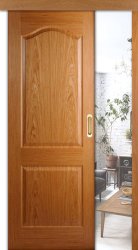 Межкомнатная дверь раздвижная Капричеза ДГ (Дуб)