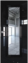 Скрытая межкомнатная дверь Profildoors 81LK (Черный глянец)
