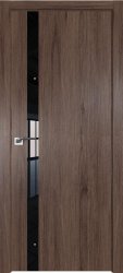 Межкомнатная дверь 6ZN кромка AL-Матовая ПО (Салинас тёмный/Чёрный лак)