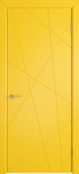 Межкомнатная дверь Флитта ПГ (Эмаль желтая)