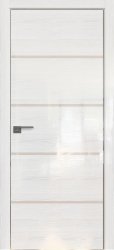 Межкомнатная дверь 20STK (Pine White glossy/Перламутровый лак/Матовая кромка)