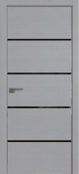 Межкомнатная дверь 20STK (Pine Manhattan Grey/Черный лак/Матовая кромка)