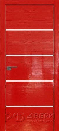 Межкомнатная дверь 20STK (Pine Red glossy/Белый лак/Матовая кромка)