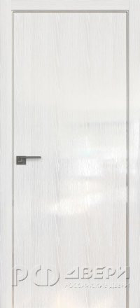 Межкомнатная дверь 1STK (Pine White glossy/Кромка Хром)