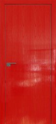 Межкомнатная дверь 1STK (Pine Red glossy/Кромка Хром)