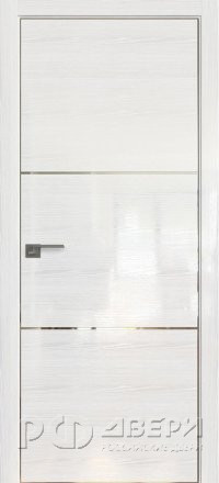 Межкомнатная дверь 2STK (Pine White glossy/Матовая кромка)