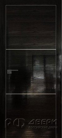 Межкомнатная дверь 2STK (Pine Black glossy/Матовая кромка)