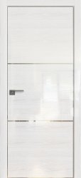 Межкомнатная дверь 2STK (Pine White glossy/Кромка Хром)