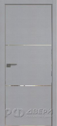 Межкомнатная дверь 2STK (Pine Manhattan Grey/Кромка Хром)