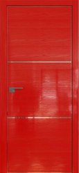 Межкомнатная дверь 2STK (Pine Red glossy/Кромка Хром)