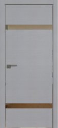 Межкомнатная дверь 3STK (Pine Manhattan Grey/Зеркало/Матовая кромка)