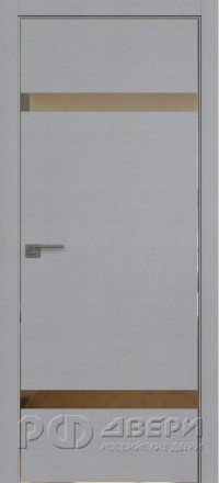 Межкомнатная дверь 3STK (Pine Manhattan Grey/Зеркало/Матовая кромка)