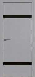 Межкомнатная дверь 3STK (Pine Manhattan Grey/Черный лак/Матовая кромка)
