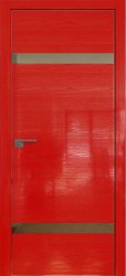 Межкомнатная дверь 3STK (Pine Red glossy/Зеркало/Матовая кромка)