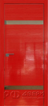 Межкомнатная дверь 3STK (Pine Red glossy/Зеркало/Матовая кромка)