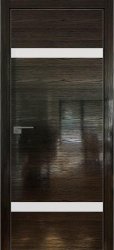 Межкомнатная дверь 3STK (Pine Black glossy/Белый лак/Матовая кромка)