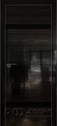 Межкомнатная дверь 3STK (Pine Black glossy/Черный лак/Матовая кромка)