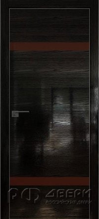 Межкомнатная дверь 3STK (Pine Black glossy/Коричневый лак/Матовая кромка)